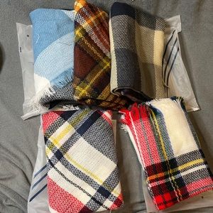 Wander Agio Women's Fashion Long Shawl Big Grid Winter Warm Lattice Large Scarf